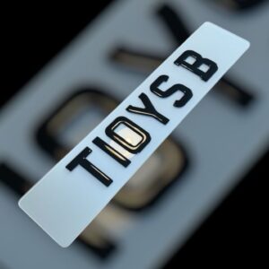3D Gel Number Plates